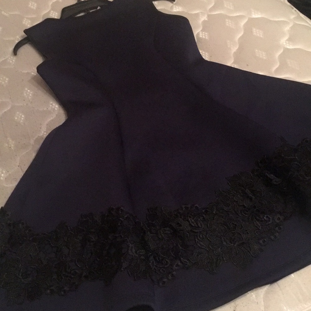 Beautiful blue dress with lace from Francesca’s